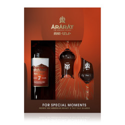 ARARAT BRANDY ANI 7 ANS + 2 VERRES 0.7L 40% VOL  - PACK DE 6