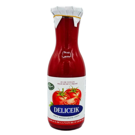 DELICEIK - JUS DE TOMATE FRAICHEMENT PRESSÉ - 1000G - PACK DE 9