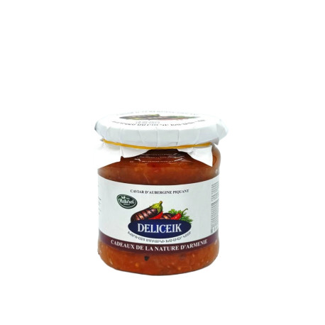 DELICEIK - CAVIAR D'AUBERGINE GRILLÉE PIQUANT - 500G - PACK DE 12
