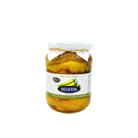 DELICEIK - PIMENTS VERTS MARINÉS - 645G - PACK DE 12