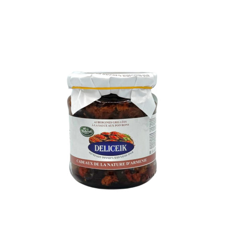 DELICEIK - AUBERGINES GRILLÉS DANS SAUCE AUX POIVRONS - 450G - PACK DE 12