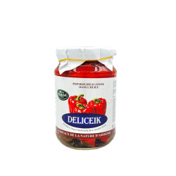 DELICEIK - POIVRONS DOUX MARINÉS A L'HUILE - 680G - PACK DE 12