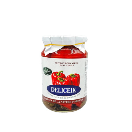 DELICEIK - POIVRONS DOUX MARINÉS A L'HUILE - 680G - PACK DE 12