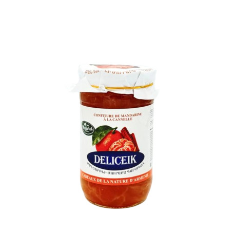 DELICEIK - CONFITURE DE MANDARINE A LA CANELLE - 470G - PACK DE 12