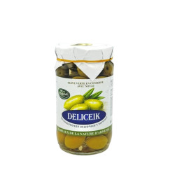DELICEIK - OLIVE VERTE EN CONSERVE AVEC NOYAU - 350G - PACK DE 6