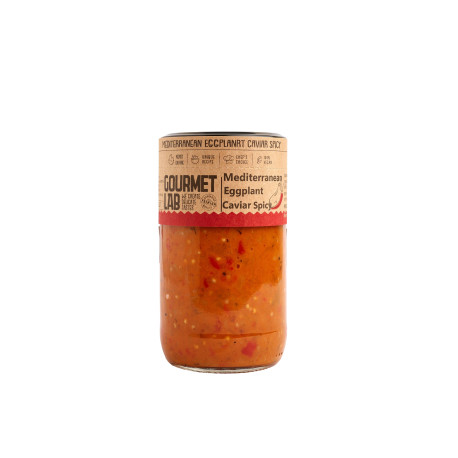 GOURMET LAB - CAVIAR D'AUBERGINES PIQUANT - BOCAL 350G - PACK DE 12