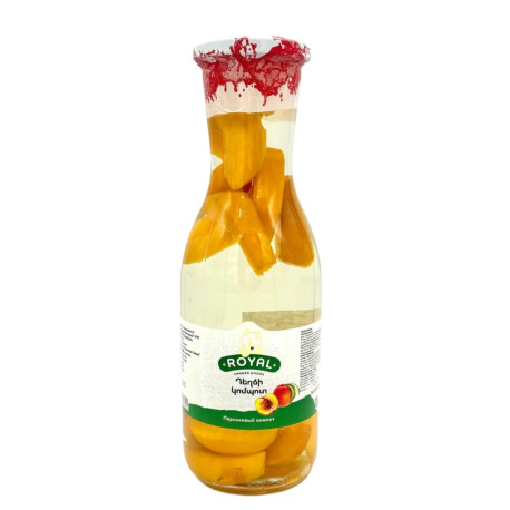 JUS DE PÊCHE COMPOTE -"ROYAL" 1L - PACK DE 9