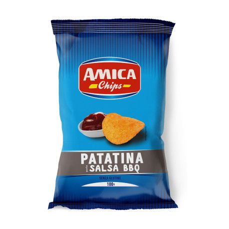 AMICA - Chips - Sauce barbecue - 100g - Pack de 20