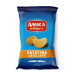 AMICA - Chips - Ondulées - 100g - Pack de 14