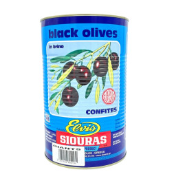 OLIVE NOIRE ENTIERES DE GRECE 141/160  2.5KG - PACK DE 2