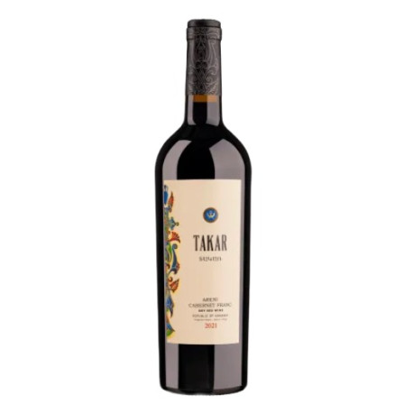 TAKAR - ARENI - CABERNET FRANC - VIN ROUGE SEC 0.75L 13% - PACK DE 6