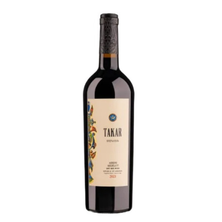 TAKAR - ARENI - MERLOT - VIN ROUGE SEC 0.75L 13% - PACK DE 6
