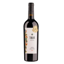 TAKAR - VIN ROUGE SEC - areni, syrah, petit verdot, cabernet sauvignon -  0.75L 13% - PACK DE 6