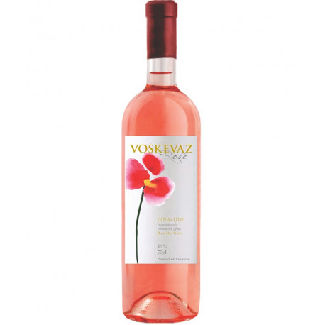 Vin rosé sec Voskevaz 0.75L - pack de 6
