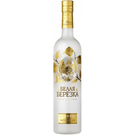 Vodka "Belaya Berezka" Gold, 0.7 L - Pack de 6